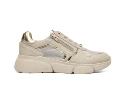Mulher Camport Sapatilhas^Sapatilha Penha Zipper Dourado