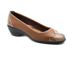 Mulher Camport Sapatos^Sapato Dress Code Stretch Camel