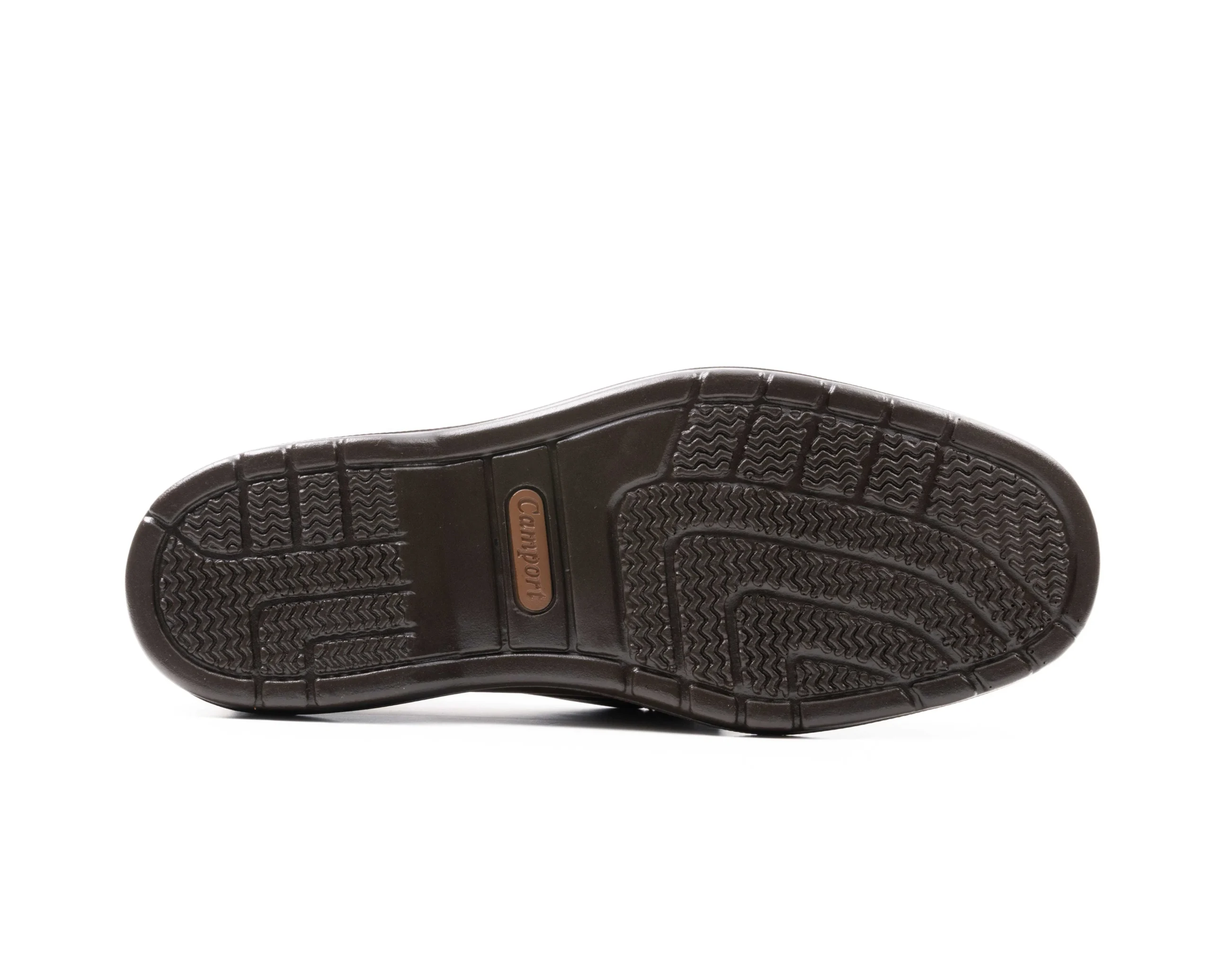 Homem Camport Mocassins^Sapato Pu Boat Castanho