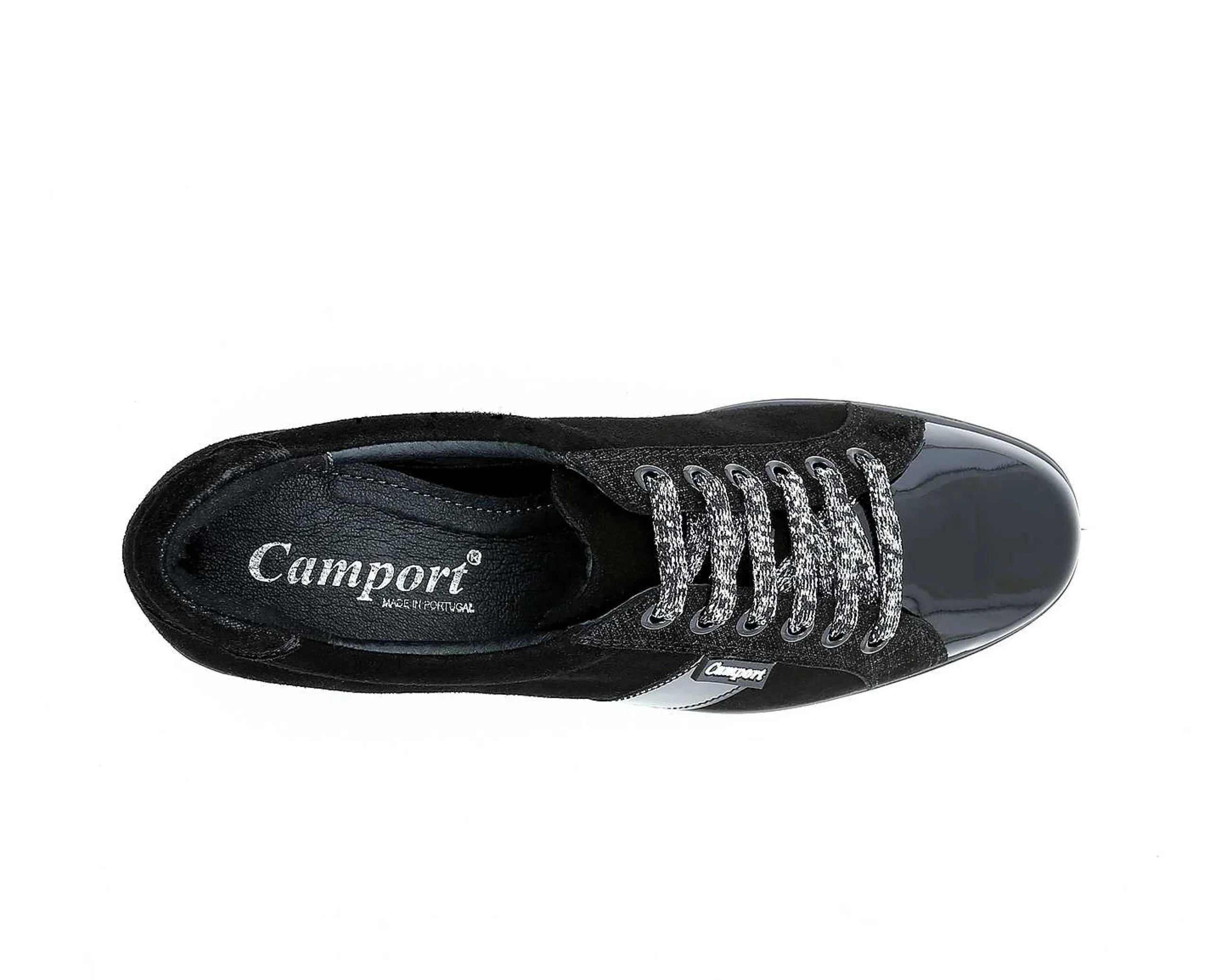 Mulher Camport Sapatilhas^Sapato Silver Preto