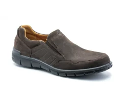 Homem Camport Mocassins^Sapato Walking Castanho Escuro